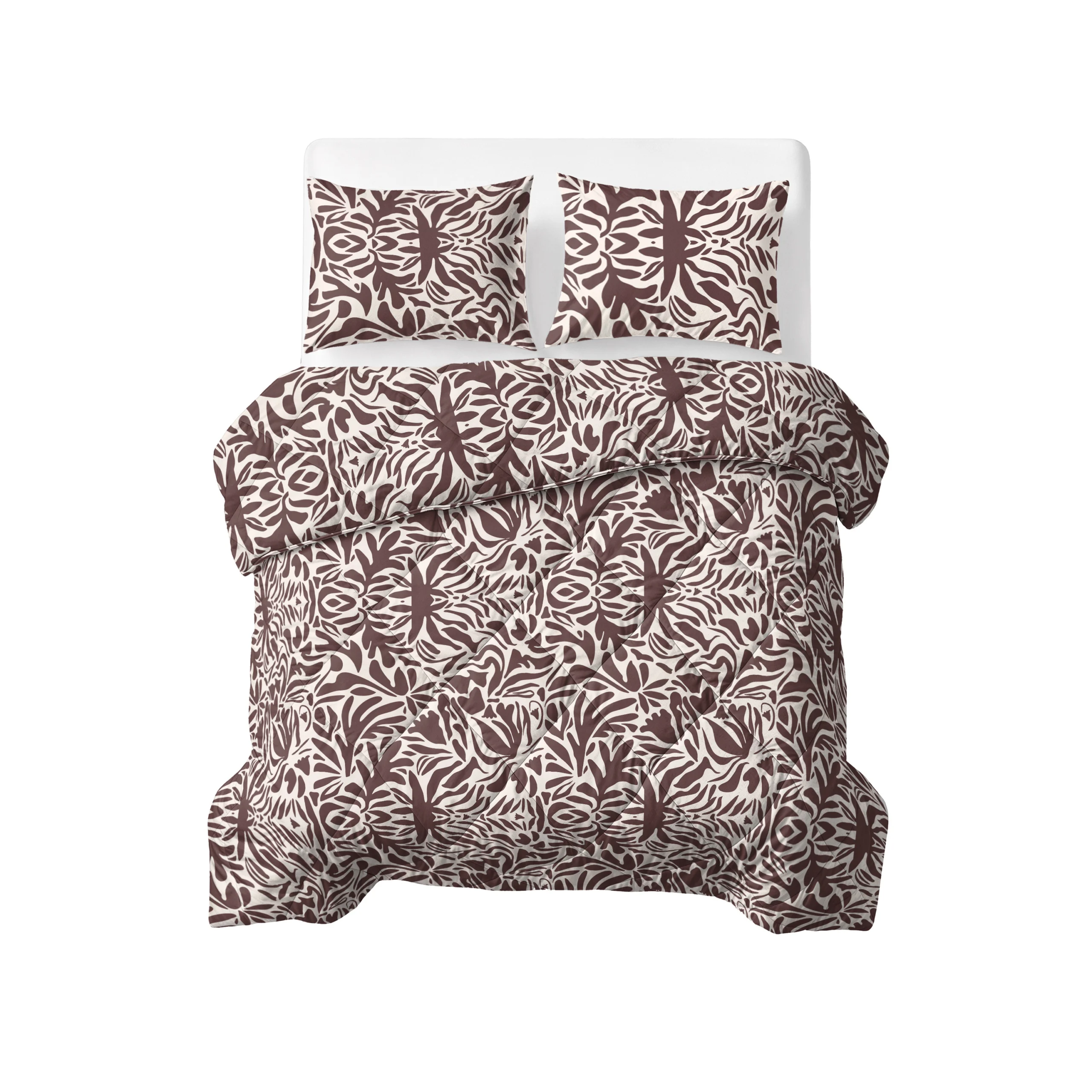 Sleeptime Lazy Dekbed Denzo Rood/Bruin 240 x 200 Met Kussenslopen cm