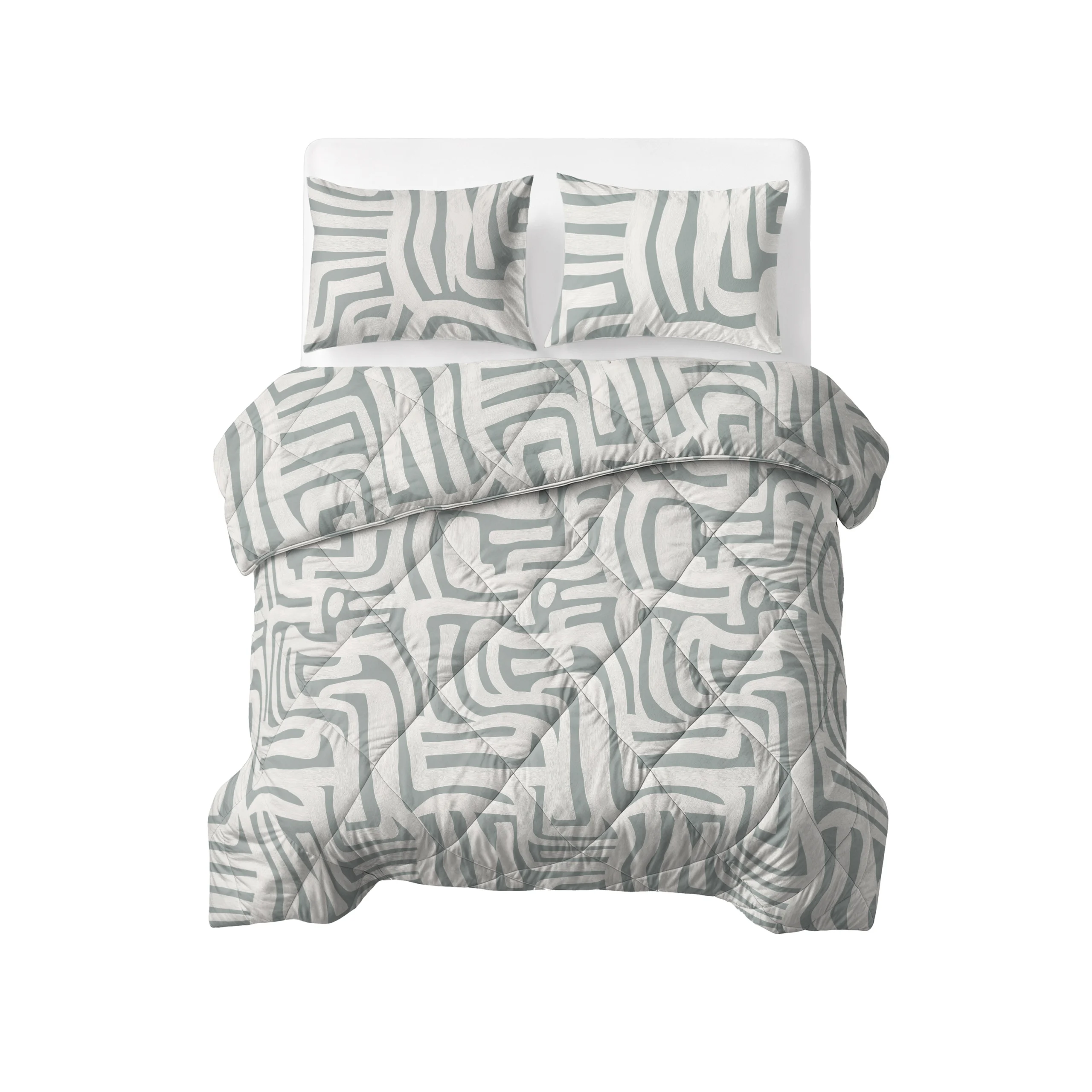 Sleeptime Lazy Dekbed Eran Groen 240 x 200 Met Kussenslopen cm