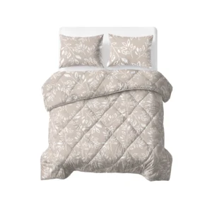 Sleeptime dekbed Neva Taupe/Zand 200 x 200 Met Kussen - Taupe/Zand - 200 x 200 cm - 100% Polyester Microvezel