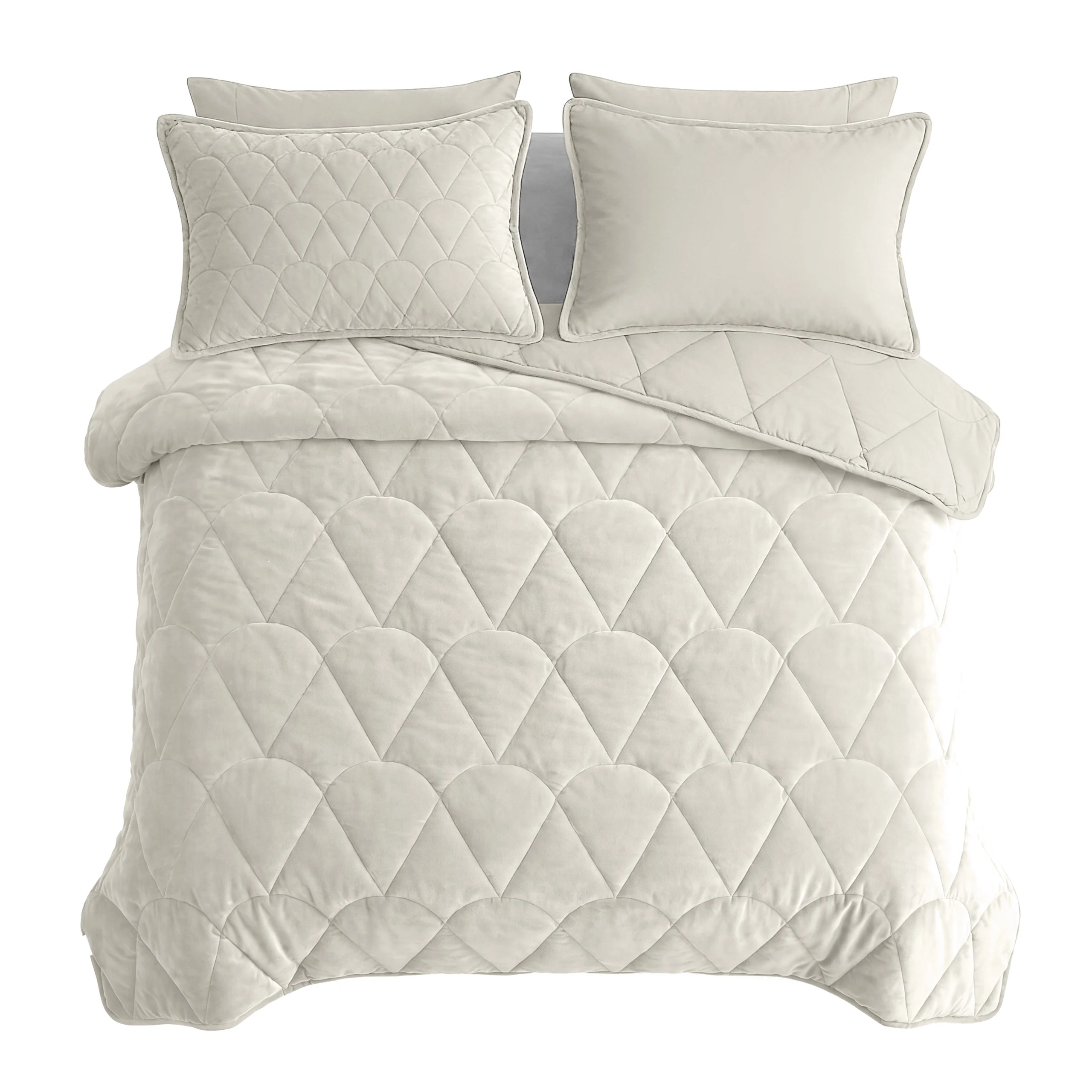 Sleeptime Lazy Dekbed Velvet Beige 240 x 200 Met Luxe Kussenslopen cm