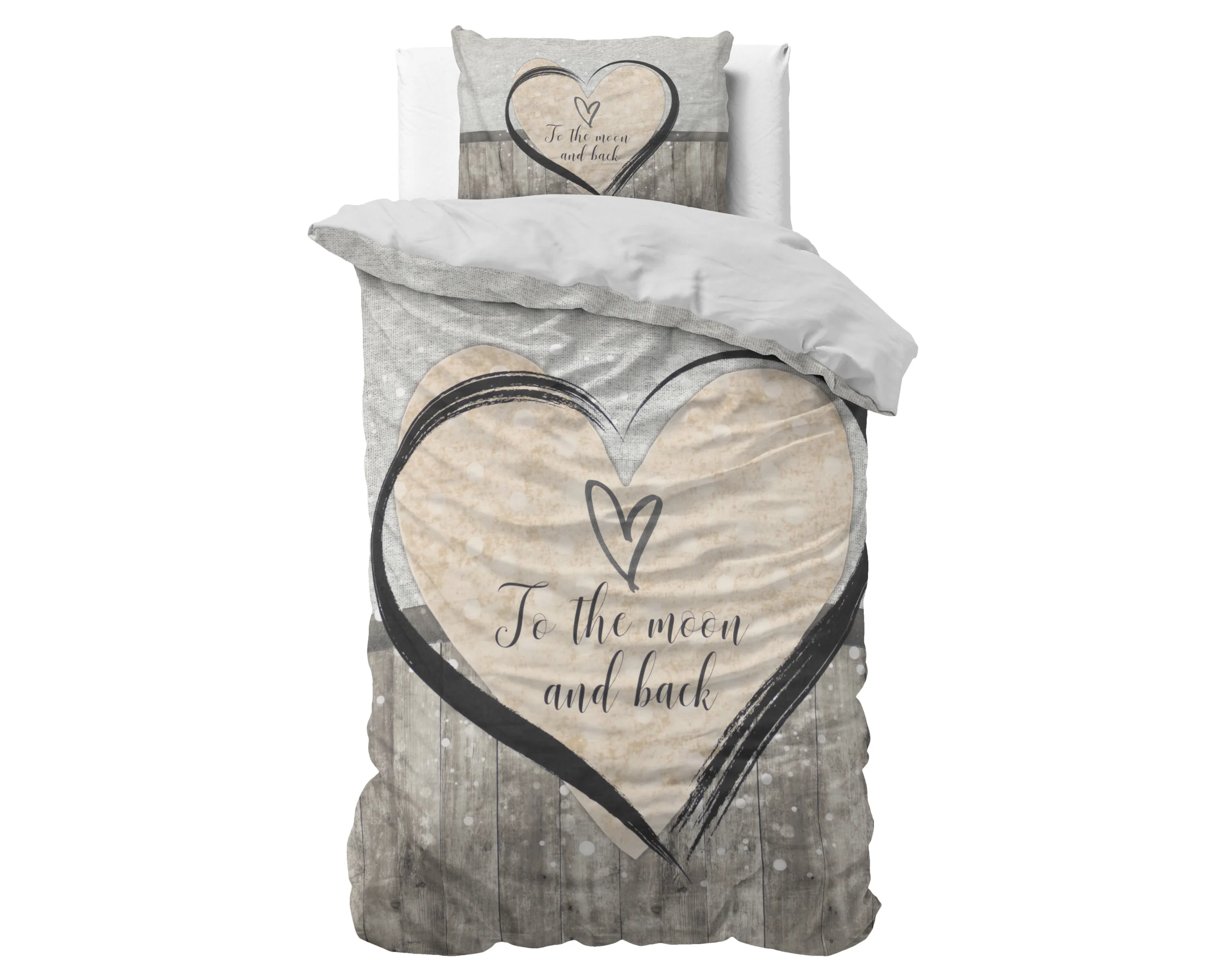 Sleeptime Love To The Moon And Back 2 Grijs 140 x 200/220