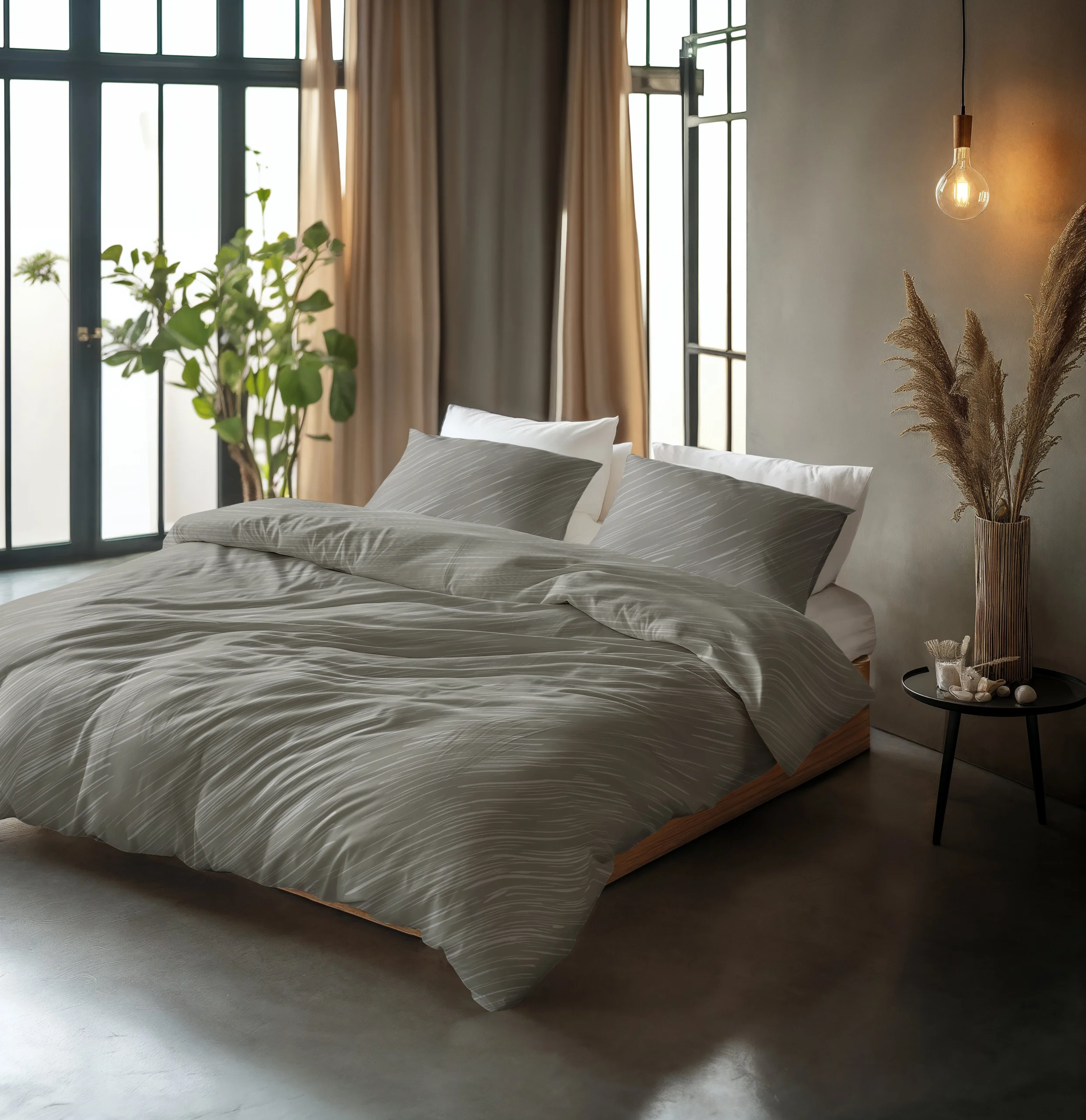 Sleeptime Mellow Stone Grijs 200 x 200/220 cm