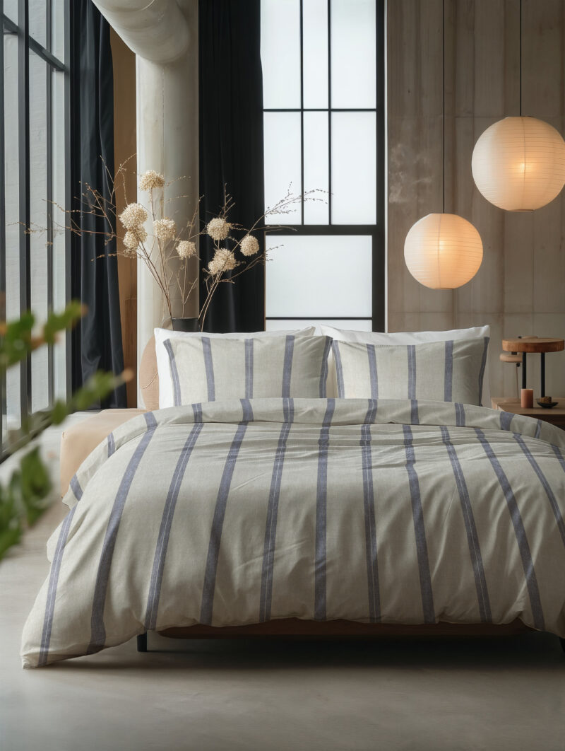 Nautic Beige - Sleeptime bed 240 x 220 cm van Katoen