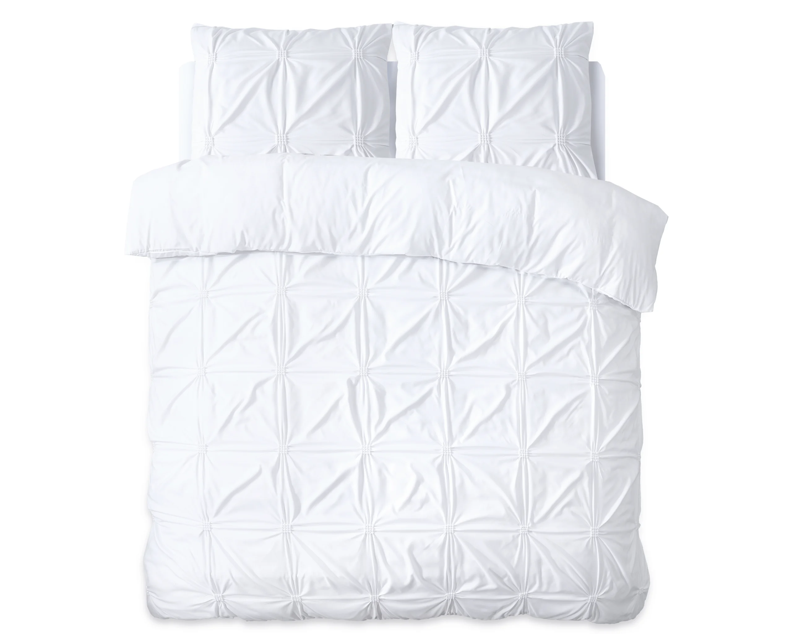 Sleeptime Punch pintuck Wit 200 x 200/220 cm