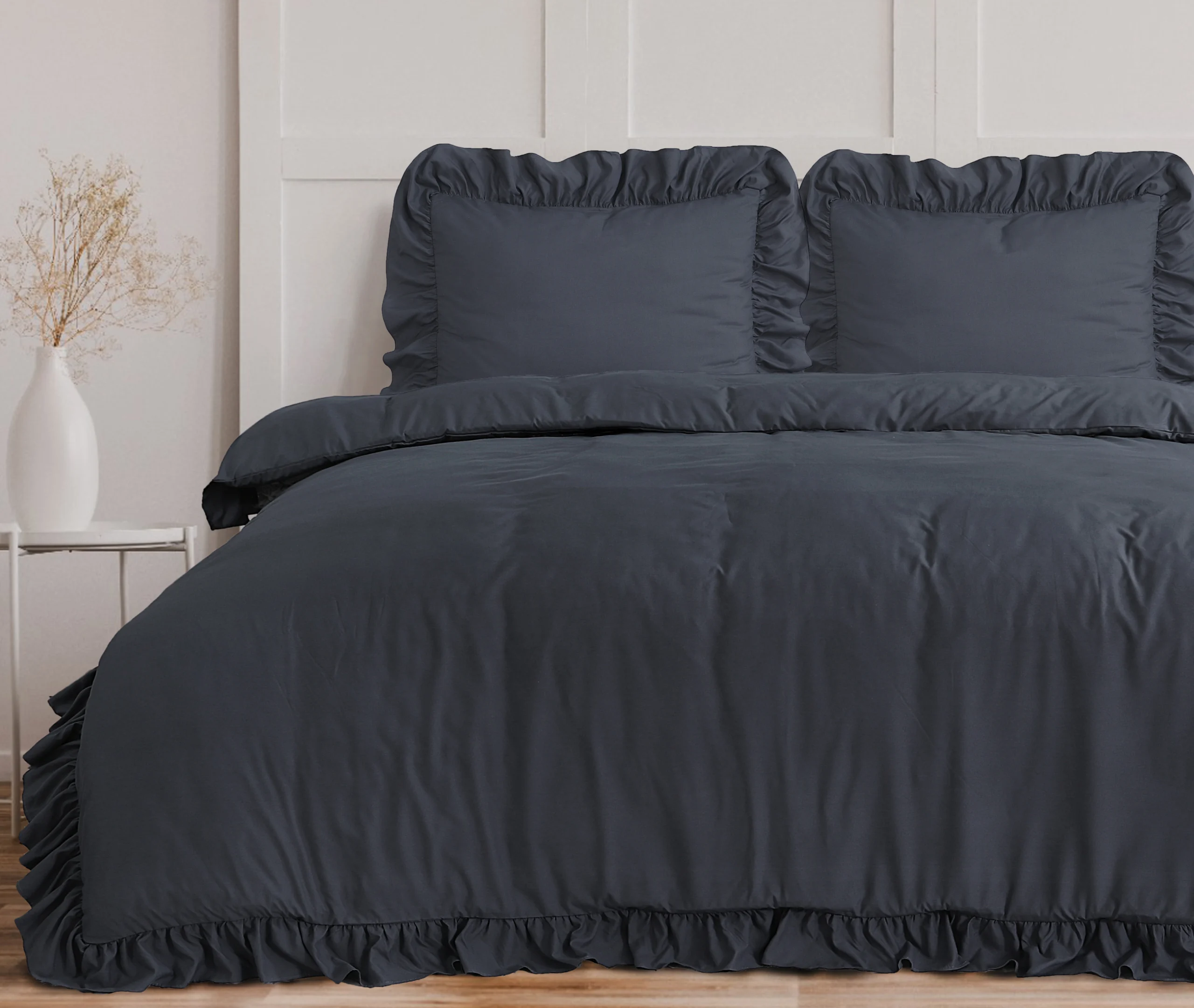 Ruffles Antraciet 200 x 200/220