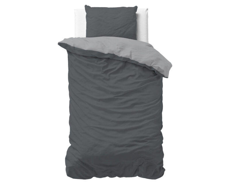 Sleeptime Twin Face Grijs/Antraciet 140 x 200/220 cm