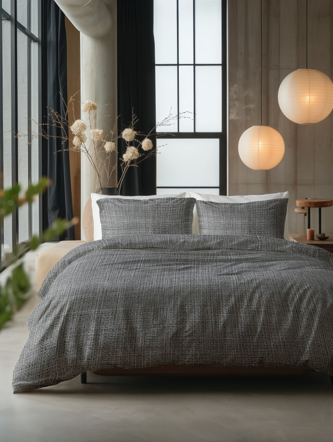 Sleeptime bed 240 x 220 cm van Katoen - Antraciet