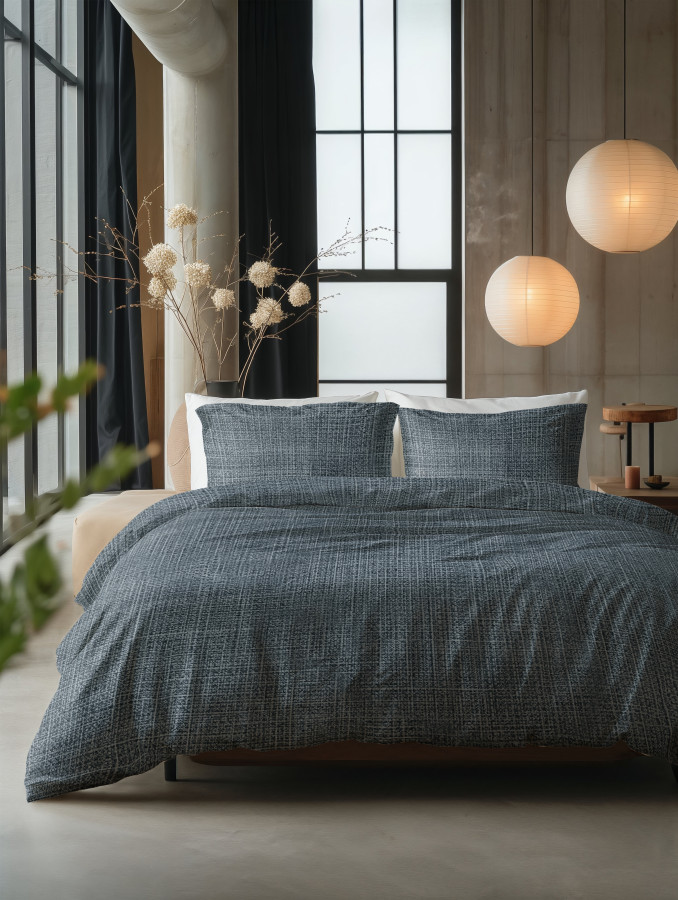 Vintage Blauw - Sleeptime bed 240 x 220 cm van Katoen