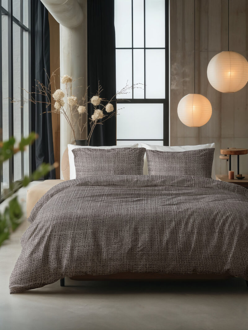 Sleeptime bed 140 x 220 cm van Katoen - Taupe/Bruin