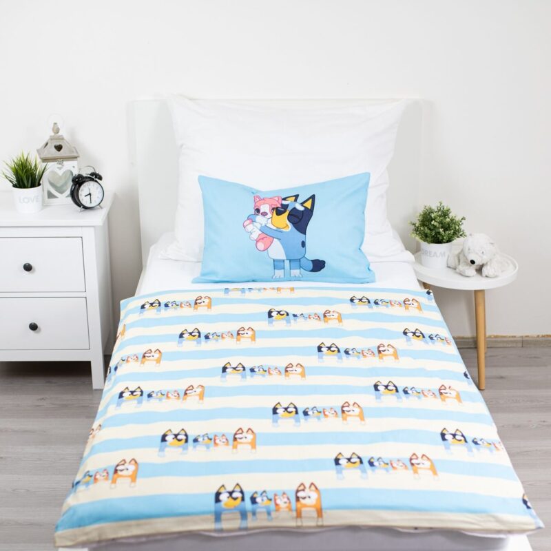 100% katoen dekbedset van Bluey in 100 x 135 cm