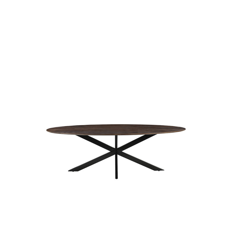 Eetkamertafel Espresso Mangohout - James eettafel van Label51, vooraanzicht