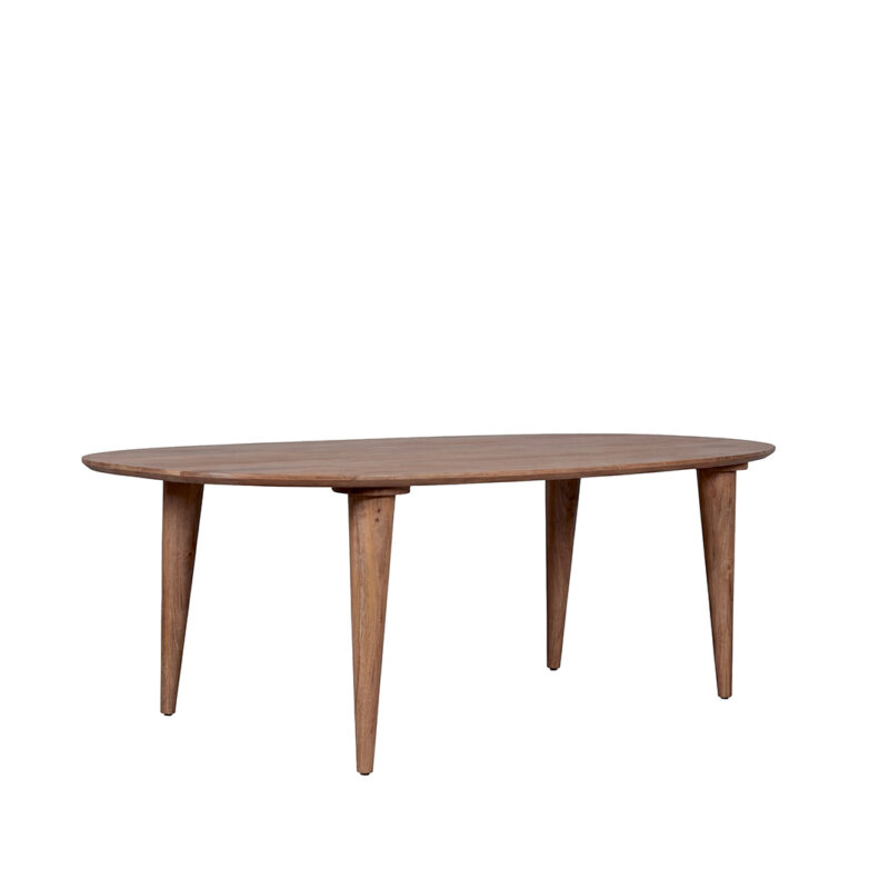 LABEL51 Eetkamertafel Fly - Nature Smooth - Mangohout - 200 cm - Organisch
