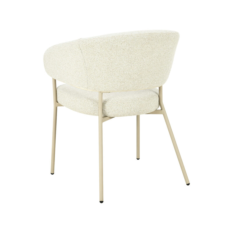 LABEL51 Eetkamerstoel Takumi - Naturel - Geweven - Beige Metale Frame Geweven