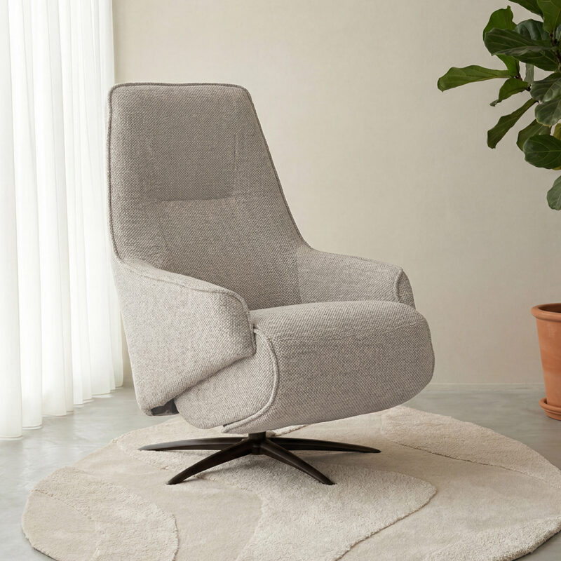 LABEL51 Fauteuil Odense - Naturel - Boucle - One Size