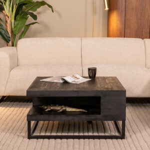 Label51 tafel Cube - Zwart - Mangohout