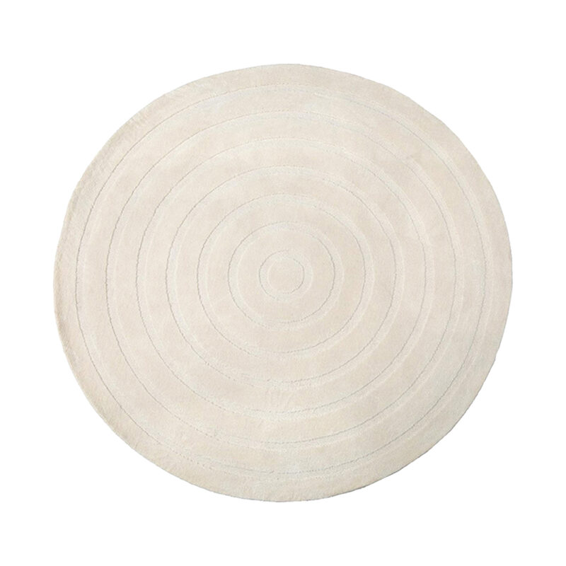 LABEL51 Vloerkleden Agra - Ivoor - Polyester - 200x200 cm - Rond