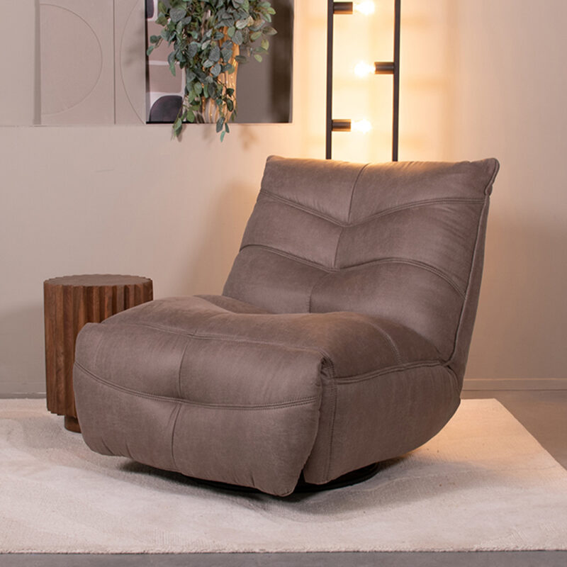LABEL51 Fauteuil Powernap Station - Taupe - Kunstleder - One Size
