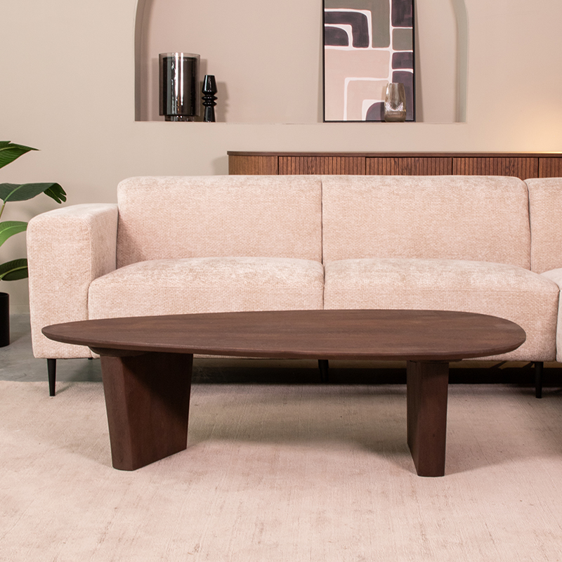 Label51 tafel Wow - Espresso - Mangohout