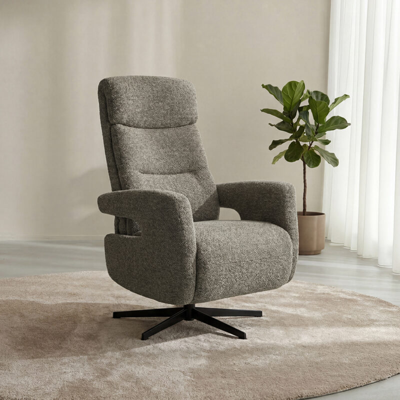 LABEL51 Fauteuil Tampere - Mushroom - Boucle - One Size