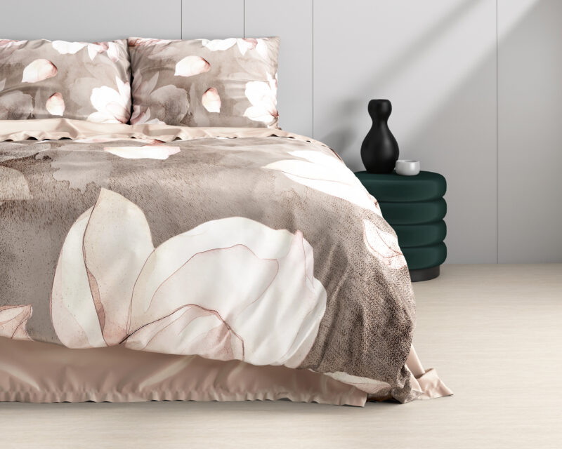 Dreamhouse bed 200 x 220 cm van Katoen satijn - Oud Roze
