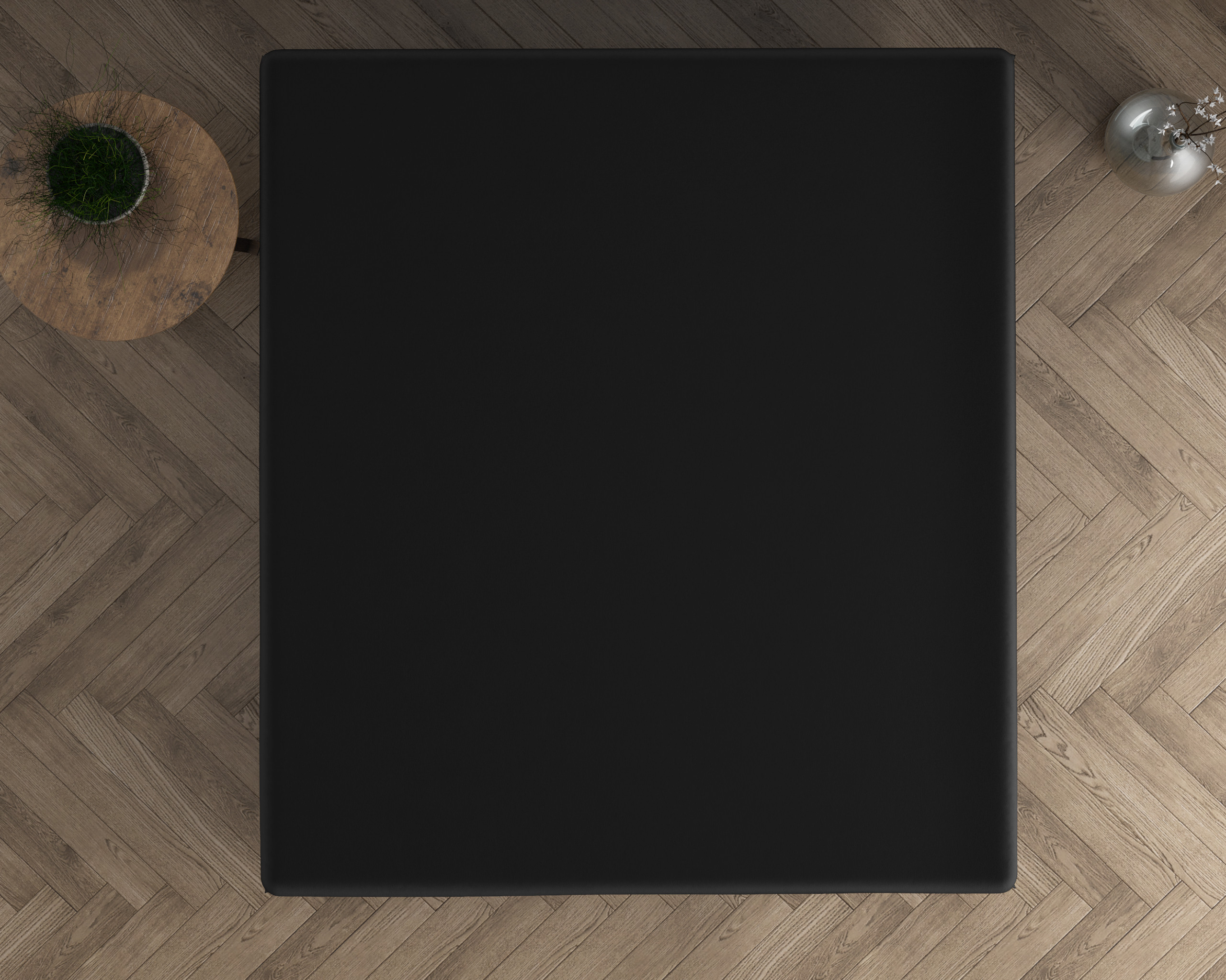 Hoeslaken Zwart 80/90 X 200/220 cm 80 x 200 cm van Dreamhouse, Zwart