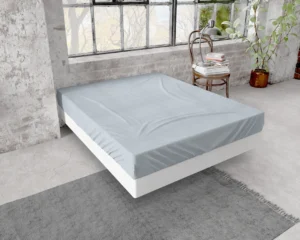 Dreamhouse hoeslaken Grijs 90 x 200/210 cm - Grijs - 90 x 200 cm - 100% Flanel Katoen