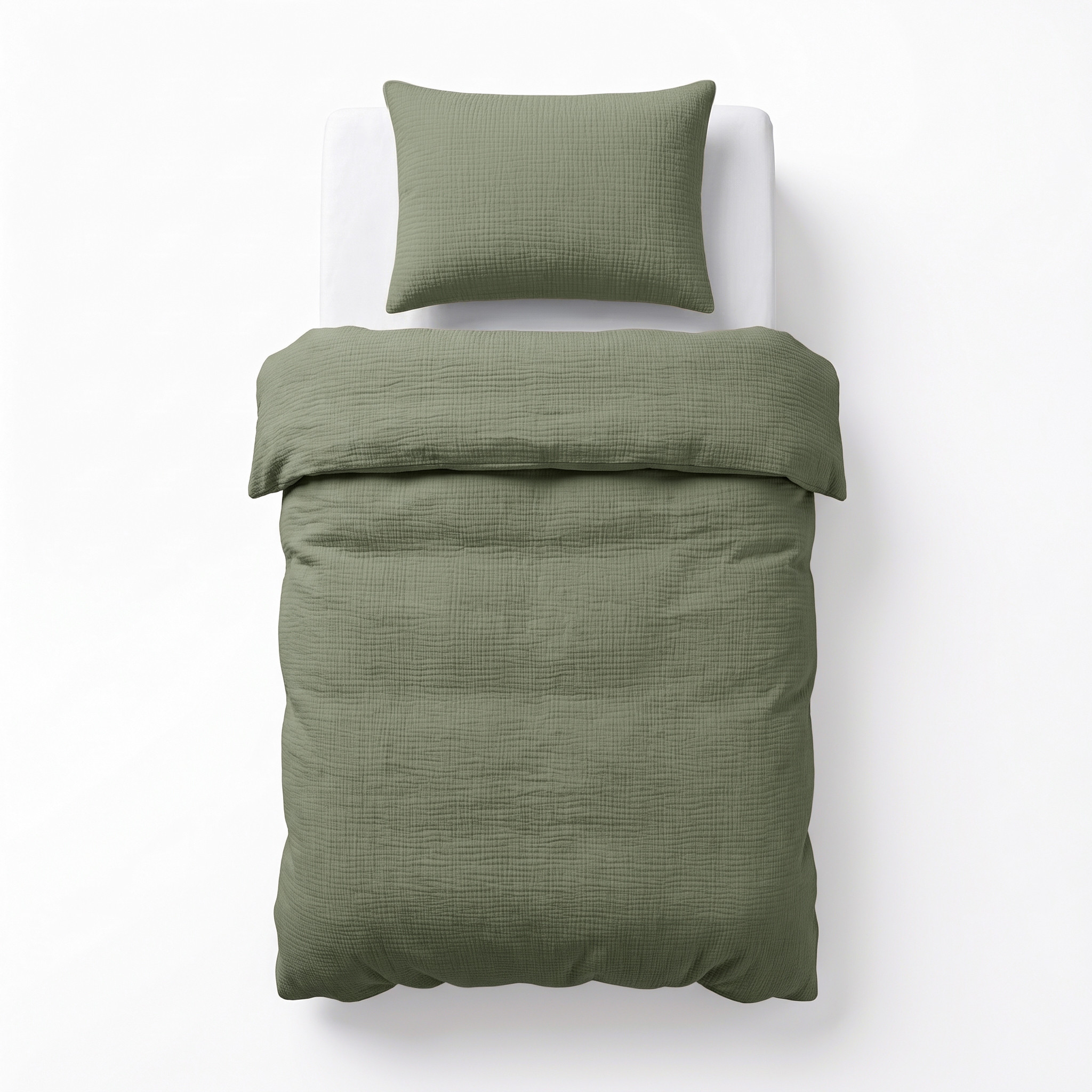 Dreamhouse Mousseline Mossy Groen 140 x 220/240 cm