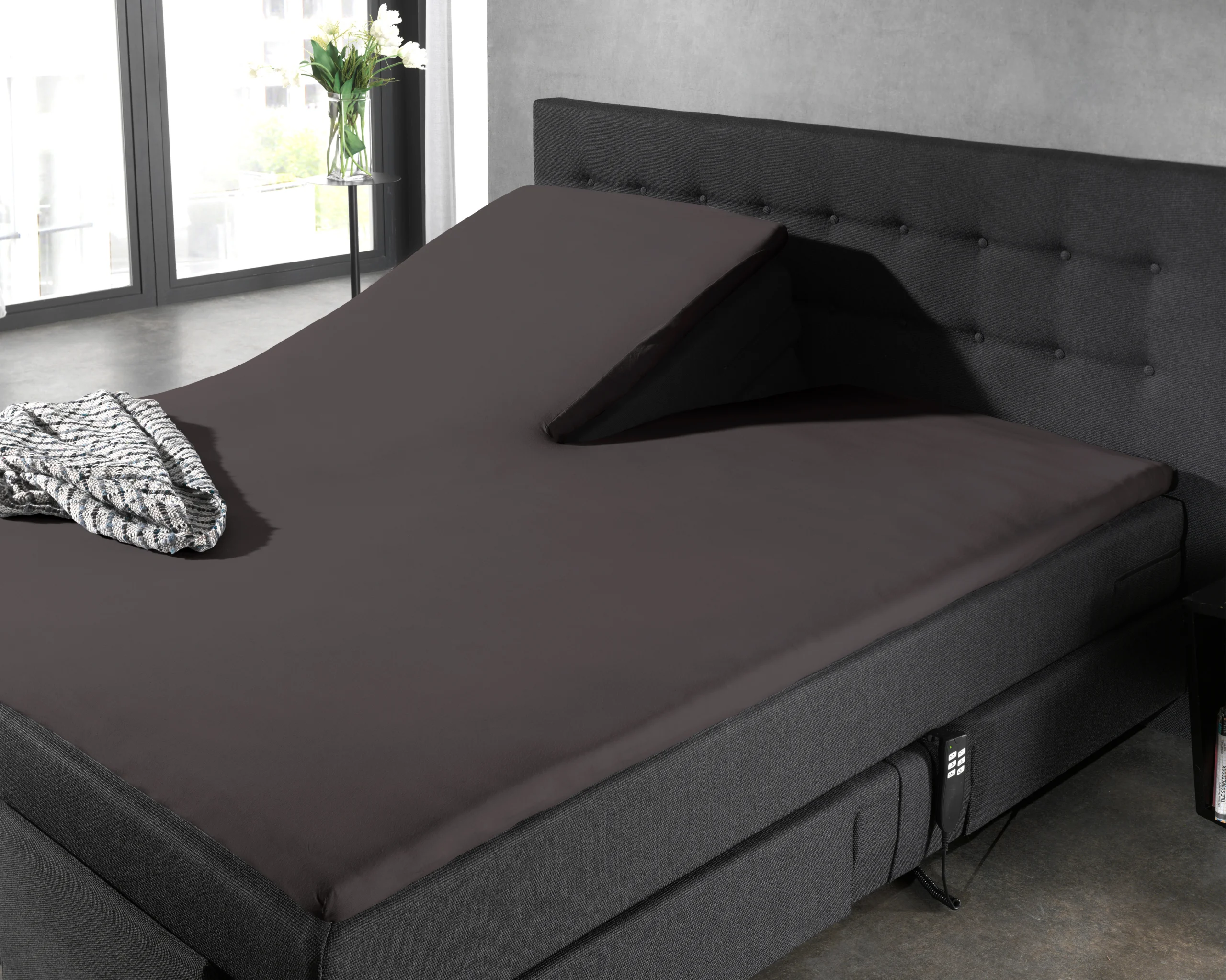 Antraciet 180 x 220 cm laken van Dreamhouse, 180 x 220 cm