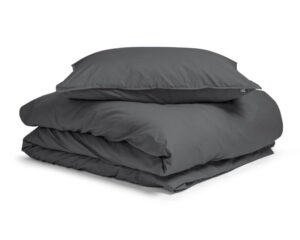 Primaviera Deluxe Egyptisch Katoen Uni Dekbedovertrek Antraciet 140 x 200/260