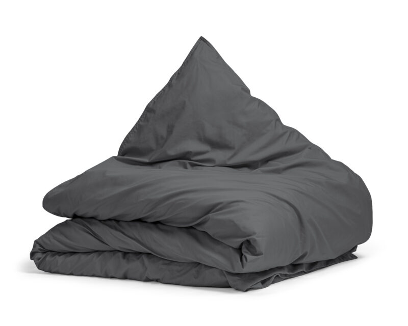 Primaviera Deluxe dekbedovertrek 140 x 200/260 cm van Egyptisch Perkal, Antraciet 140 x 200/260 cm