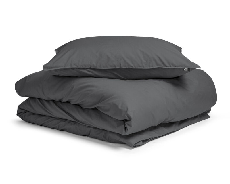 Primaviera Deluxe Egyptisch Katoen Uni Dekbedovertrek Antraciet 140 x 200/260