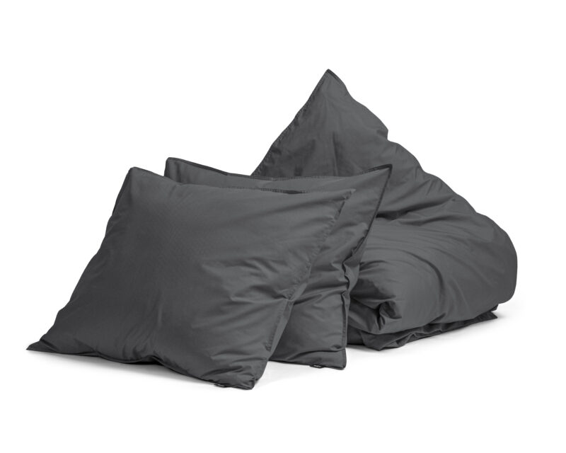 Primaviera Deluxe dekbedovertrek 200 x 200/260 cm van Egyptisch Perkal, Antraciet 200 x 200/260 cm