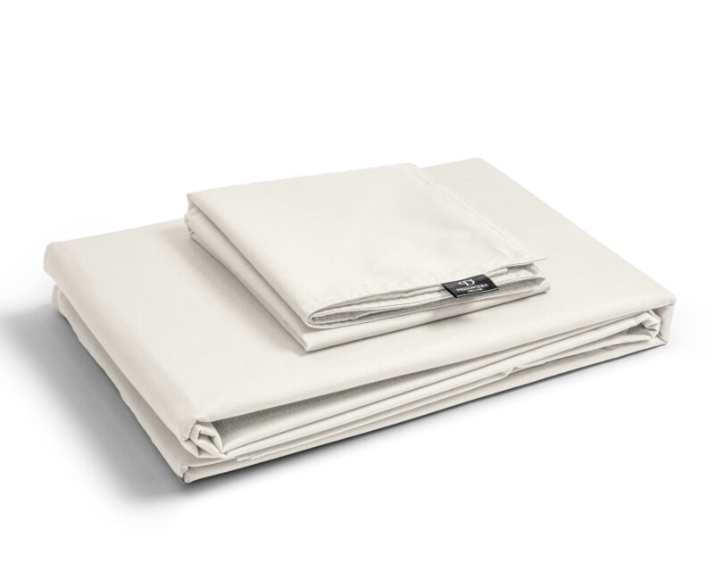 Egyptisch Katoen Uni Dekbedovertrek Creme 140 x 200/260