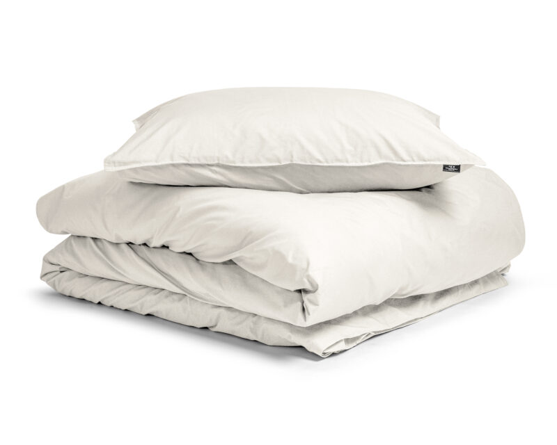Primaviera Deluxe Egyptisch Katoen Uni Dekbedovertrek Creme 140 x 200/260