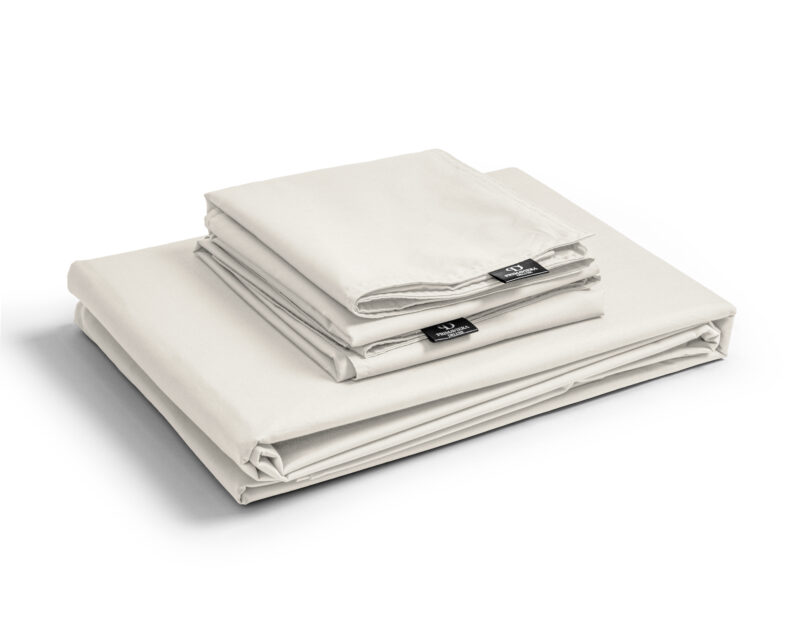 Egyptisch Katoen Uni Dekbedovertrek Creme 200 x 200/260
