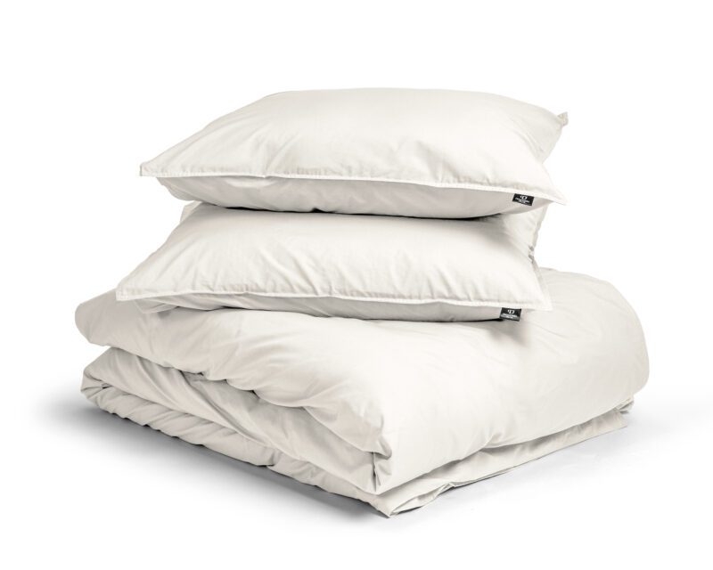 Primaviera Deluxe Egyptisch Katoen Uni Dekbedovertrek Creme 200 x 200/260