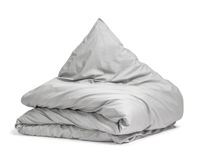 Primaviera Deluxe dekbedovertrek 140 x 200/260 cm van Egyptisch Perkal, Grijs 140 x 200/260 cm