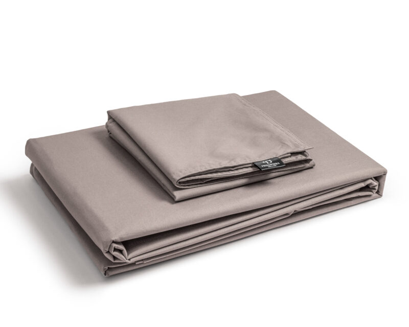 Egyptisch Katoen Uni Dekbedovertrek Taupe 140 x 200/260