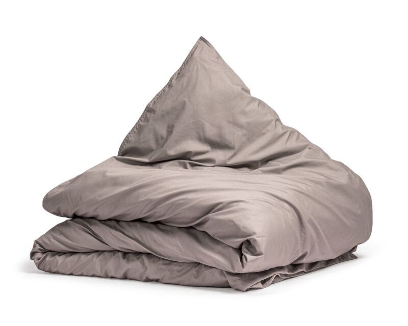 Primaviera Deluxe dekbedovertrek 140 x 200/260 cm van Egyptisch Perkal, Taupe 140 x 200/260 cm