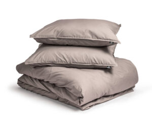 Primaviera Deluxe Egyptisch Katoen Uni Dekbedovertrek Taupe 240 x 200/260