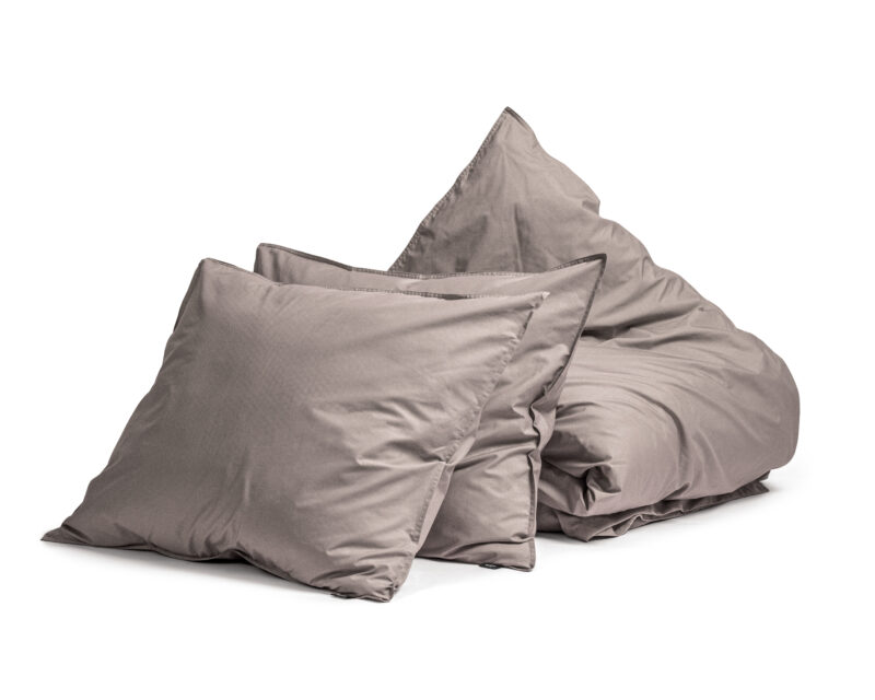 Primaviera Deluxe dekbedovertrek 240 x 200/260 cm van Egyptisch Perkal, Taupe 240 x 200/260 cm