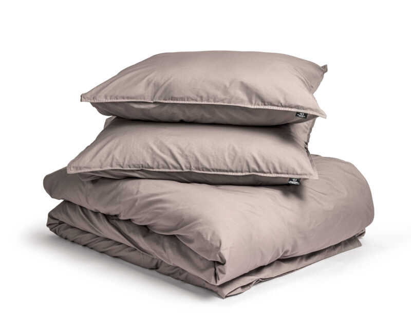 Primaviera Deluxe Egyptisch Katoen Uni Dekbedovertrek Taupe 240 x 200/260