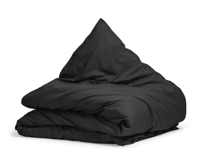 Primaviera Deluxe dekbedovertrek 140 x 200/260 cm van Egyptisch Perkal, Zwart 140 x 200/260 cm