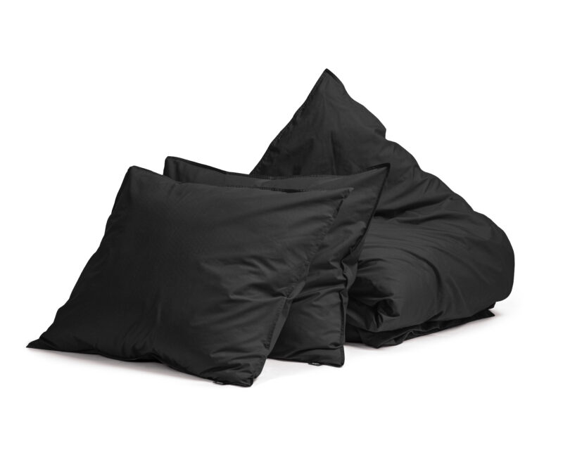 Primaviera Deluxe dekbedovertrek 240 x 200/260 cm van Egyptisch Perkal, Zwart 240 x 200/260 cm