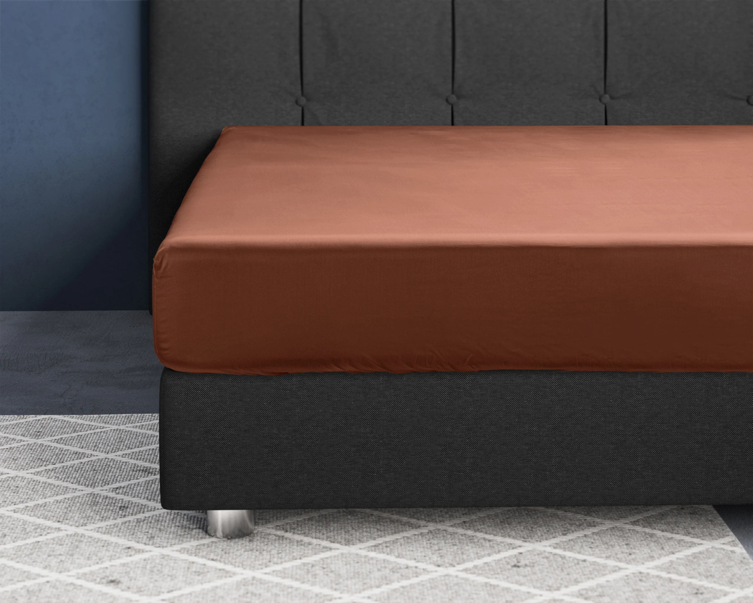 Bruin 120 x 200 cm laken van Primaviera Deluxe, 120 x 200 cm