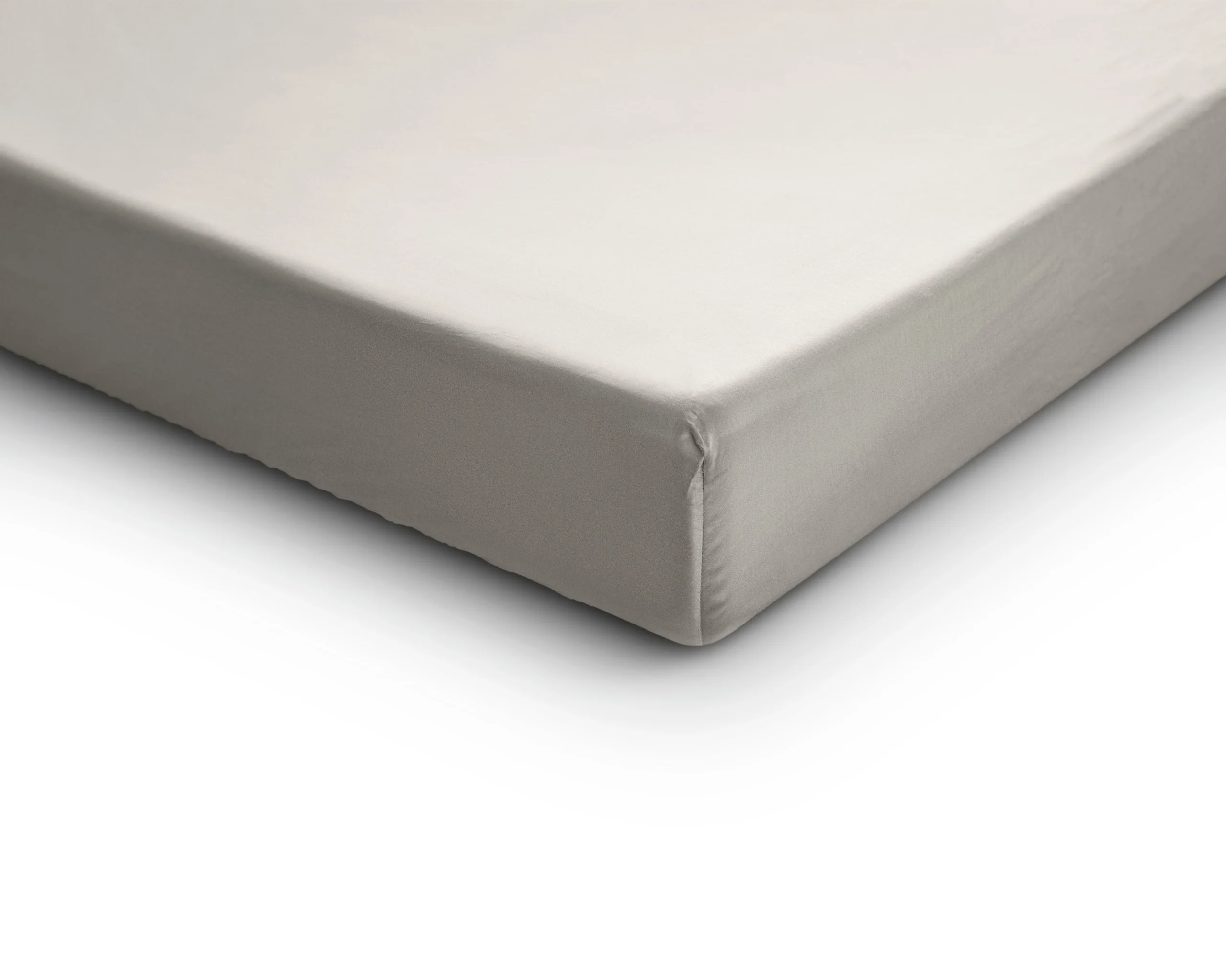 Hoeslaken Creme 180 x 200 cm 180 x 200 cm van Primaviera Deluxe, Crème - 100% katoen/satijn