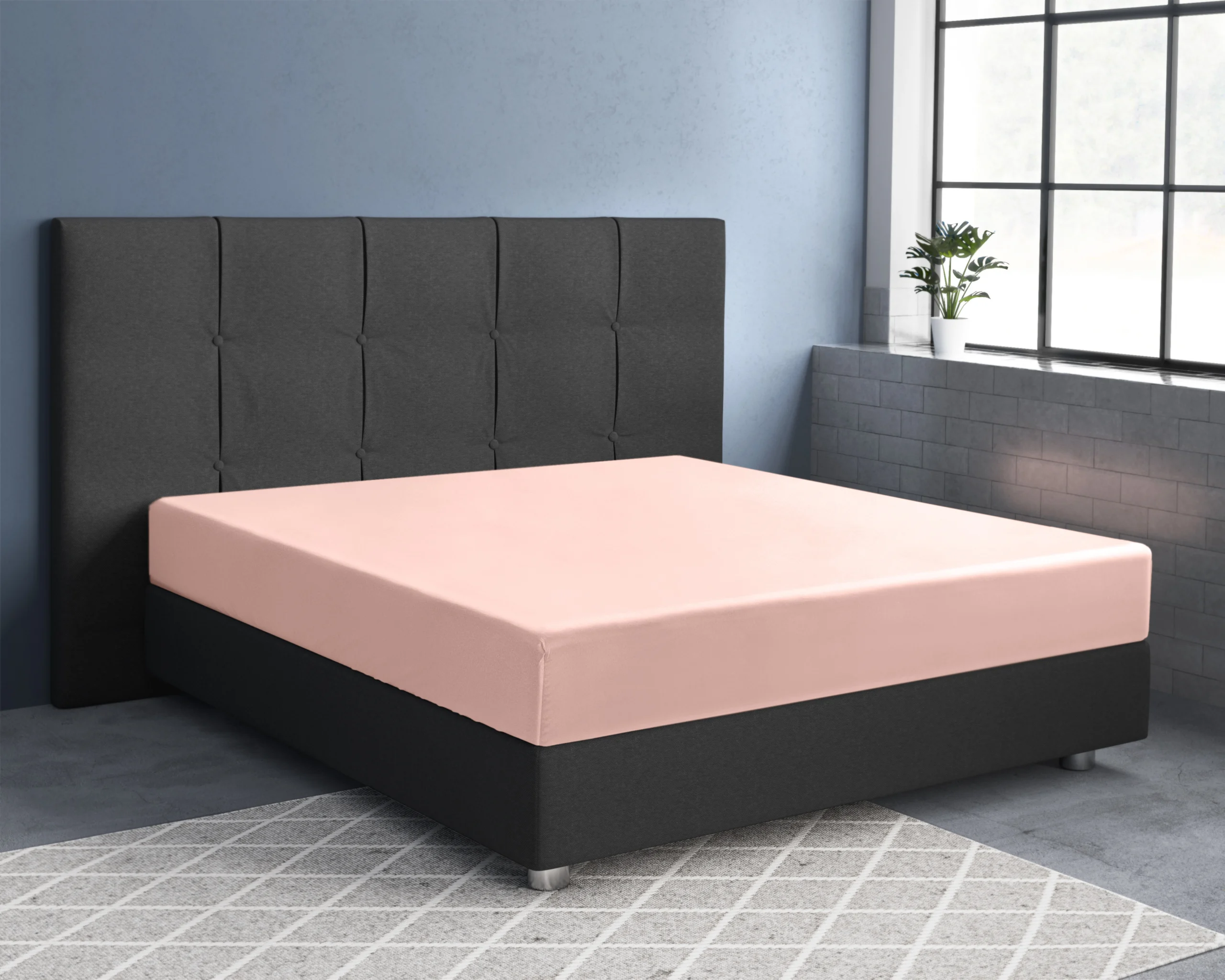 Primaviera Deluxe Satijnen Hoeslaken Roze 180 x 220 cm