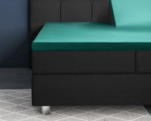 Primaviera Deluxe hoeslaken Donker Groen 180 x 200 cm - Donker Groen - 180 x 200 cm - 100% katoen/satijn - foto 1