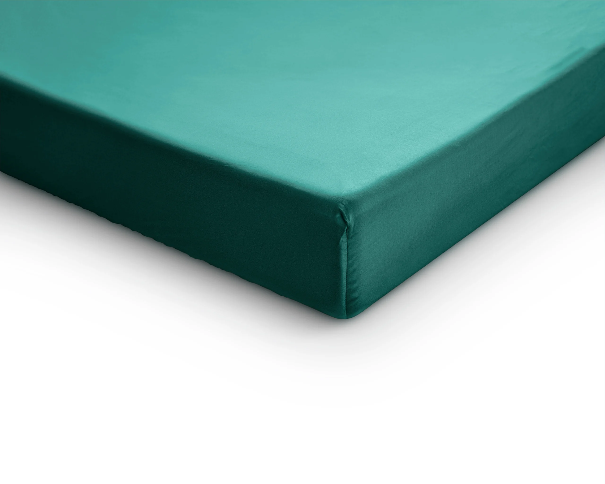 Hoeslaken Donker Groen 180 x 220 cm 180 x 220 cm van Primaviera Deluxe, Donker Groen - 100% katoen/satijn