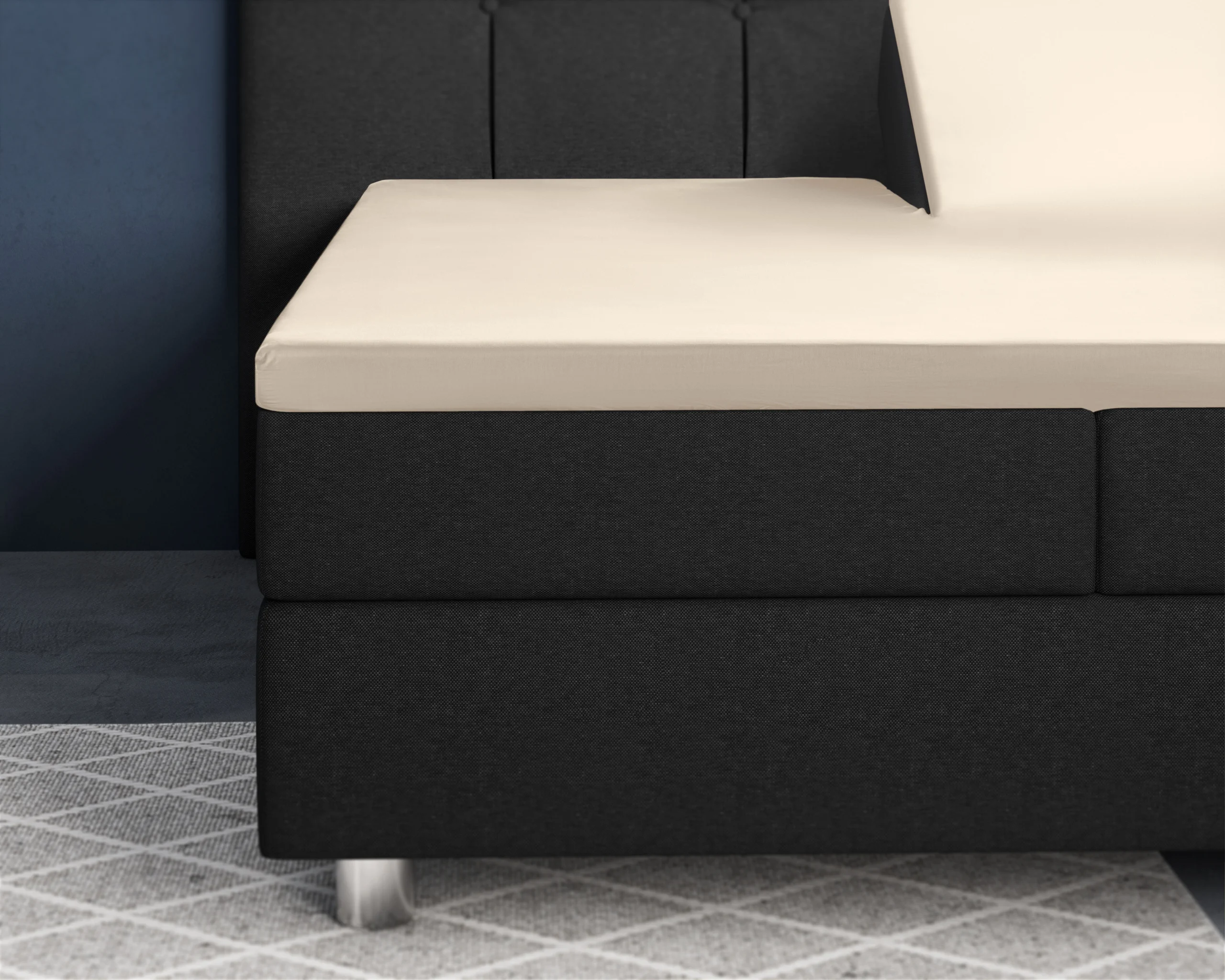 Zand 160 x 200 cm laken van Primaviera Deluxe, 160 x 200 cm